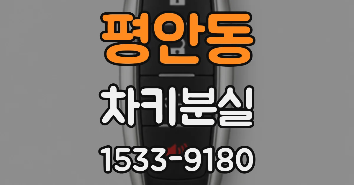 평안동 차키분실