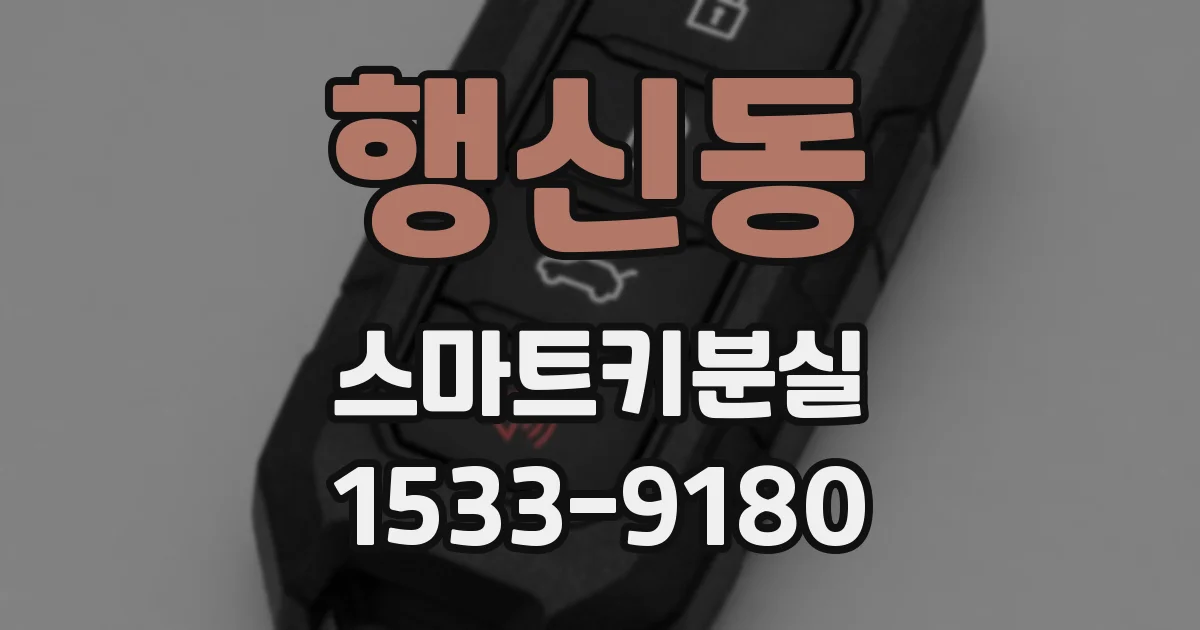 행신동 스마트키분실