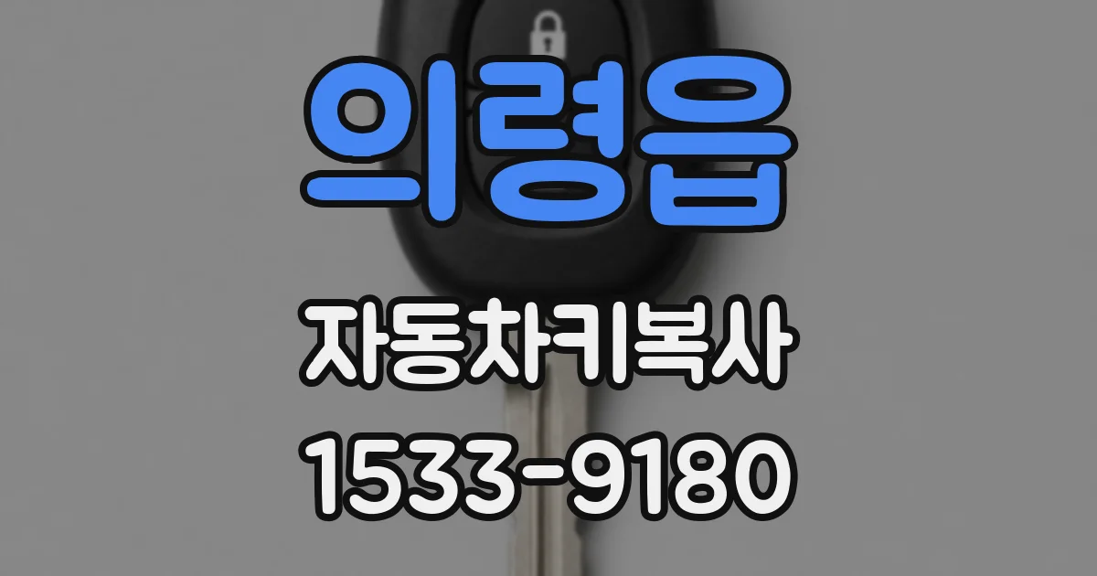 의령읍 자동차키복사