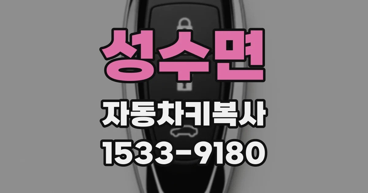 성수면 자동차키복사