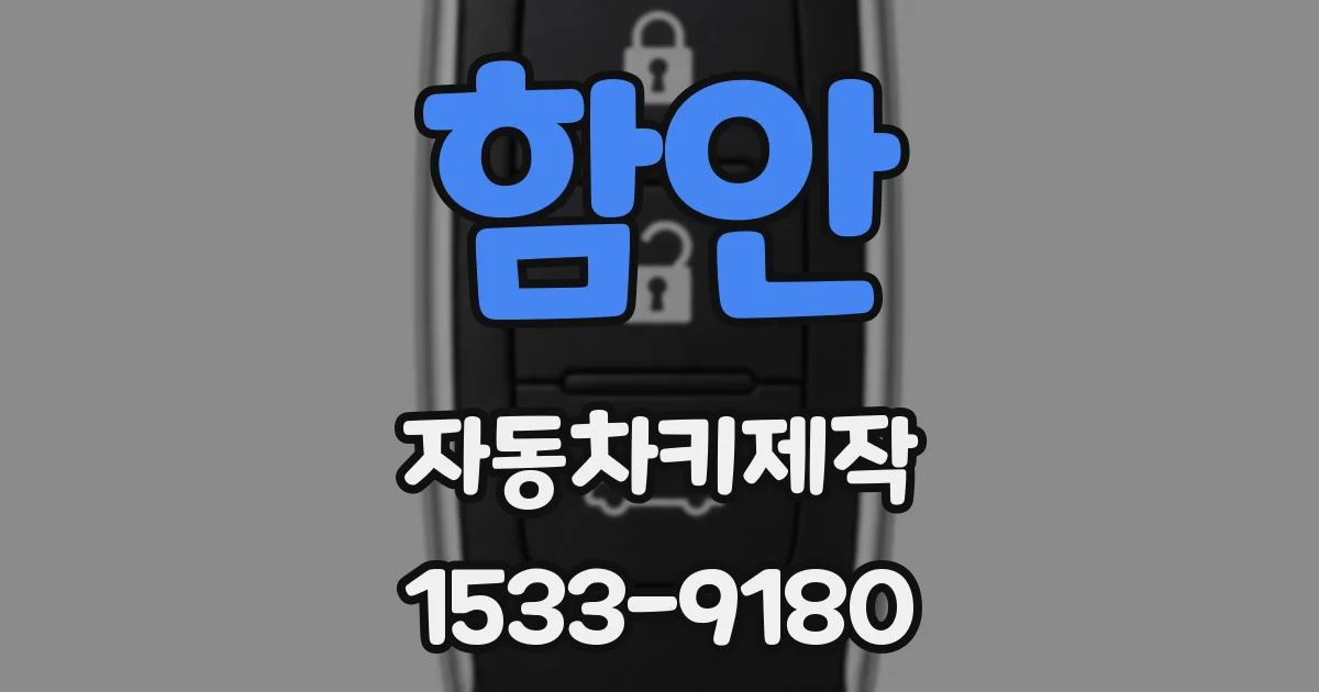 함안 자동차키제작
