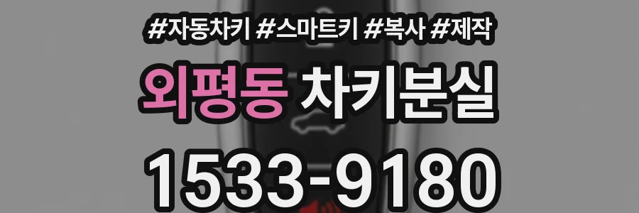 외평동 차키분실