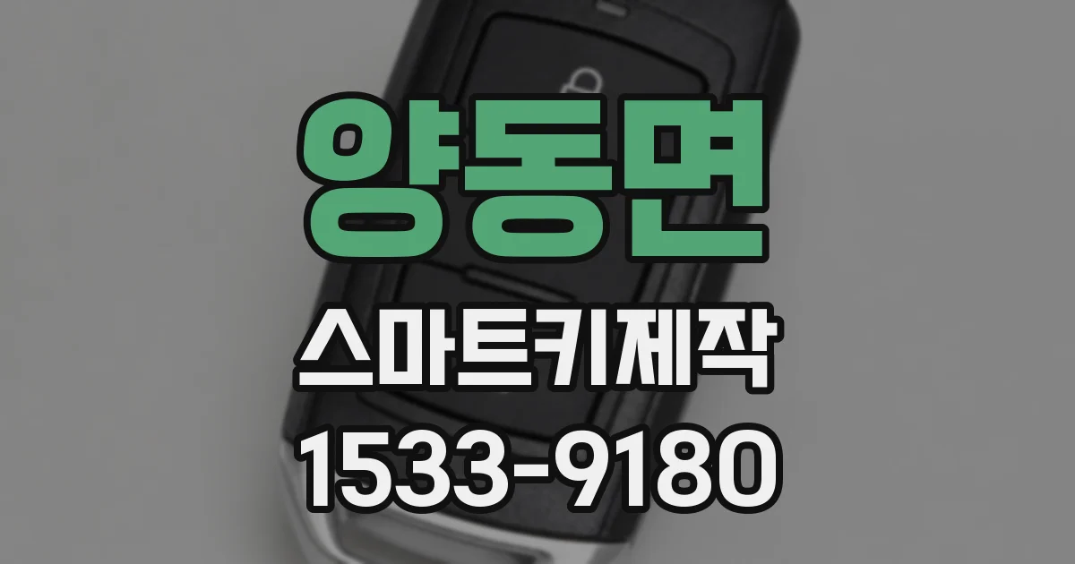 양동면 스마트키제작