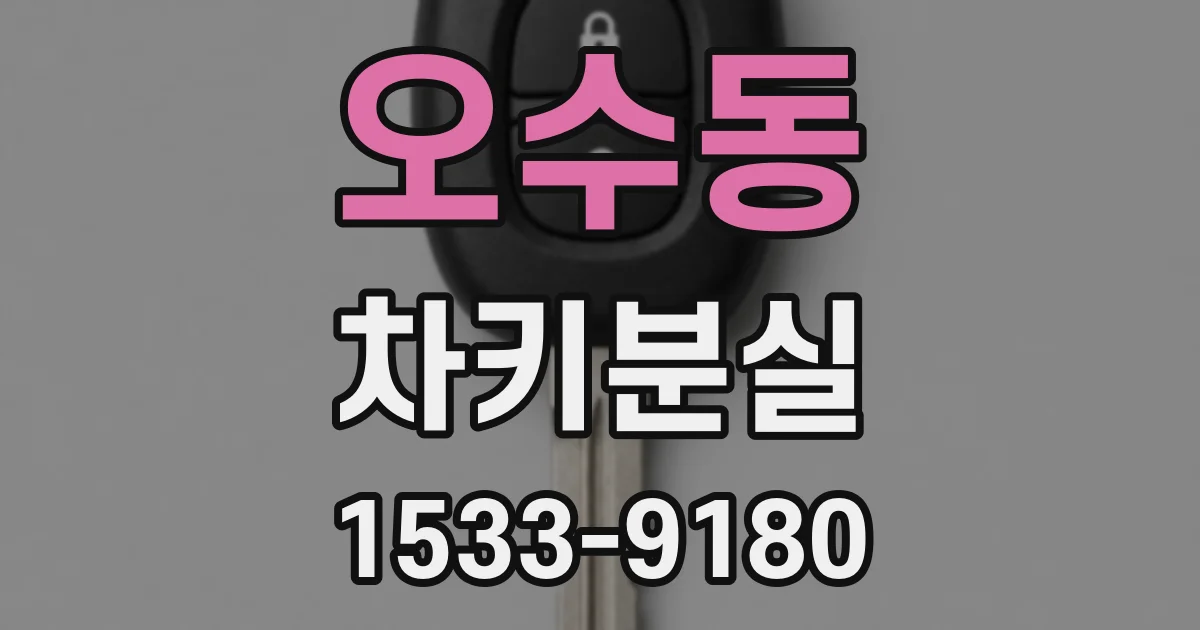 오수동 차키분실
