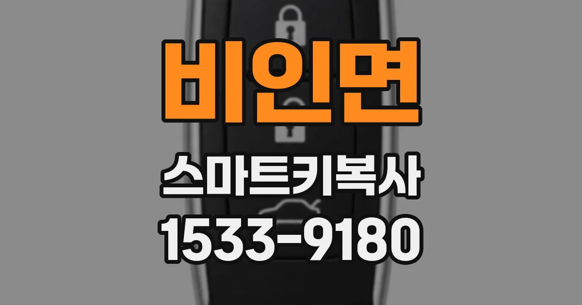 비인면 스마트키복사