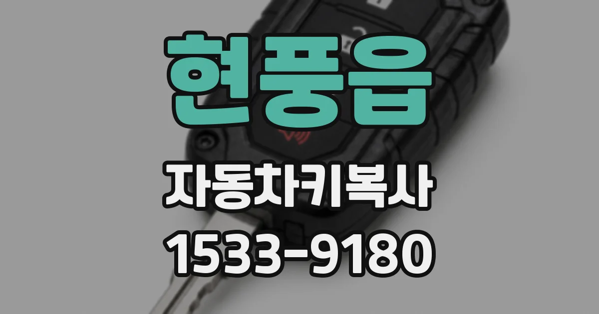 현풍읍 자동차키복사