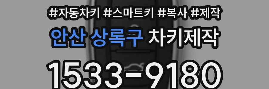 안산 상록구 차키제작