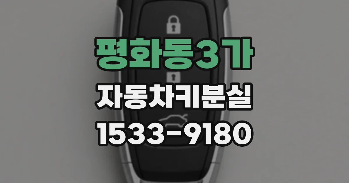 평화동3가 자동차키분실