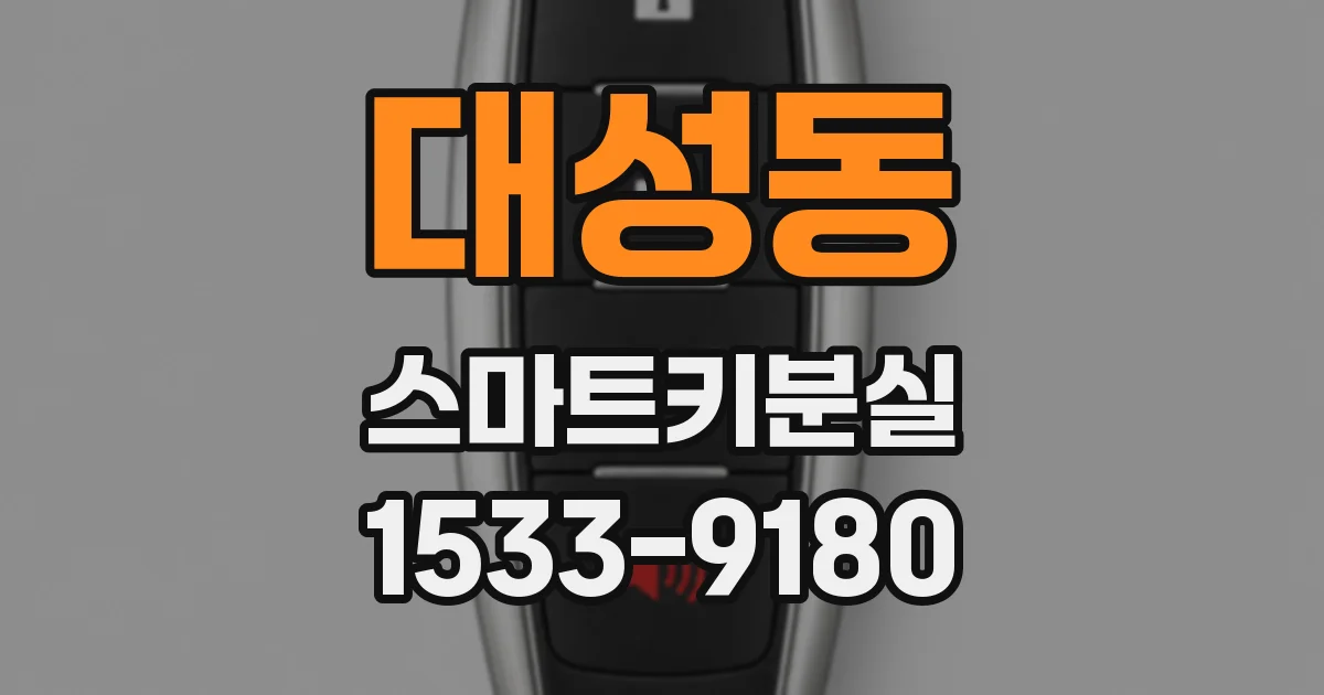 대성동 스마트키분실