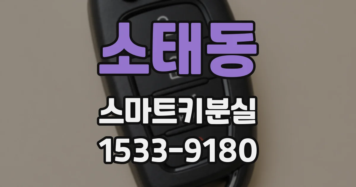 소태동 스마트키분실