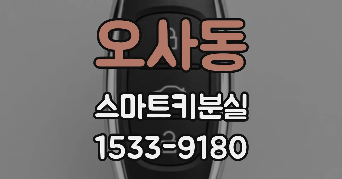 오사동 스마트키분실