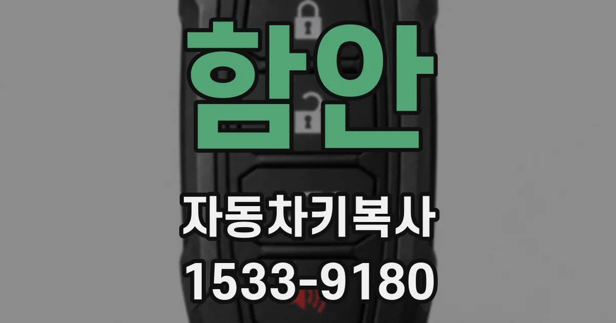 함안 자동차키복사