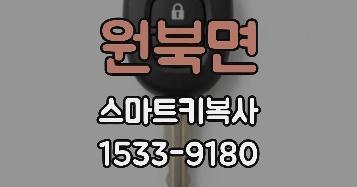 원북면 스마트키복사