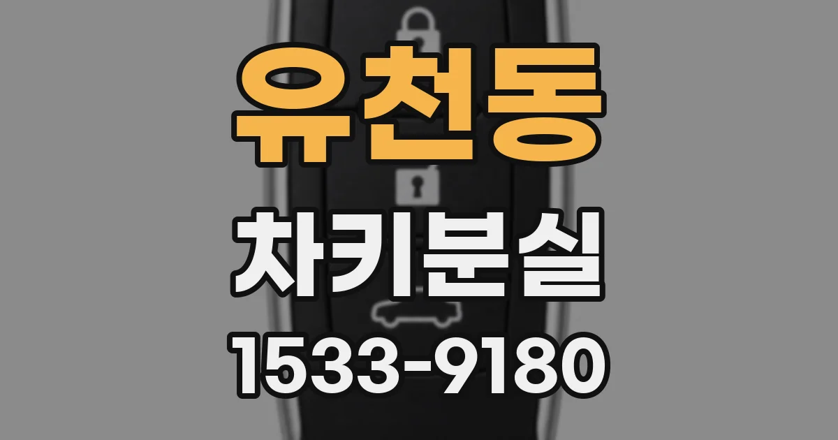 유천동 차키분실