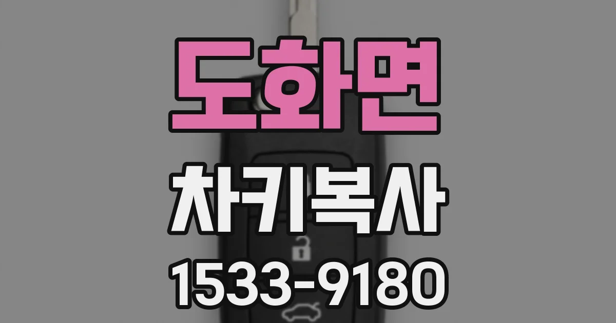도화면 차키복사