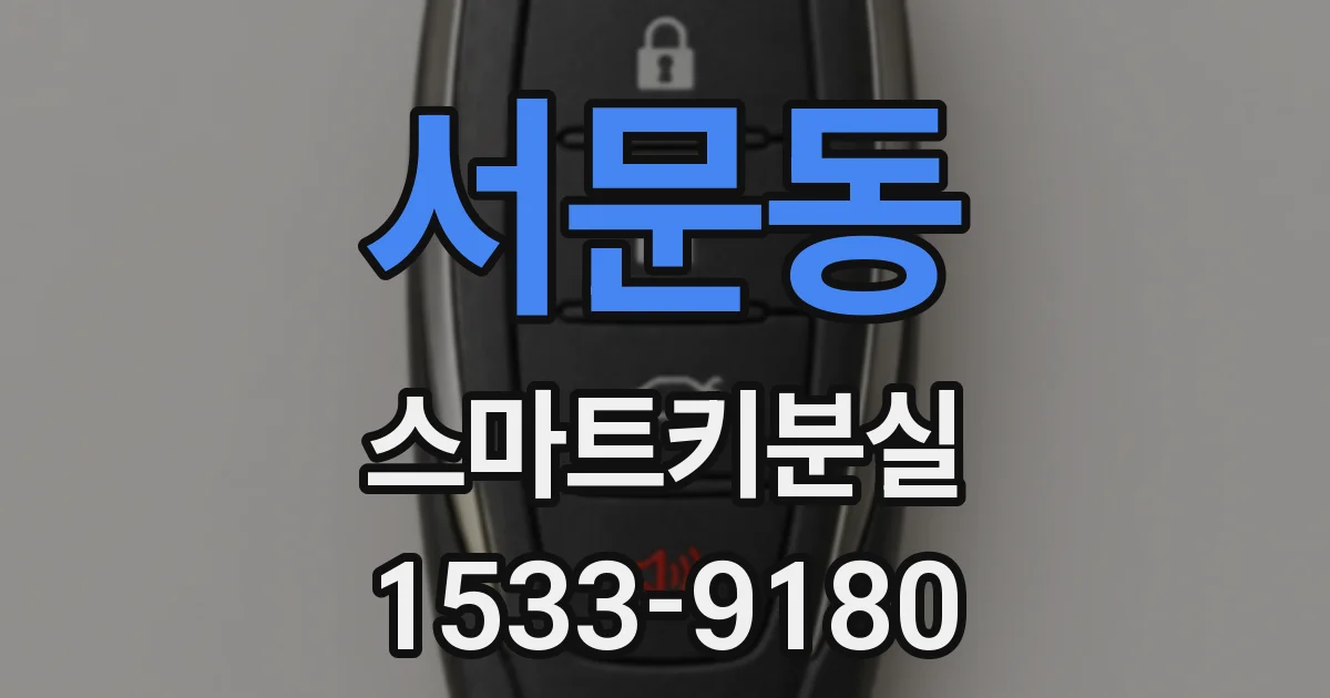 서문동 스마트키분실