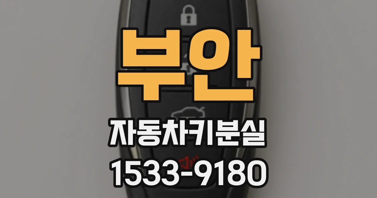 부안 자동차키분실