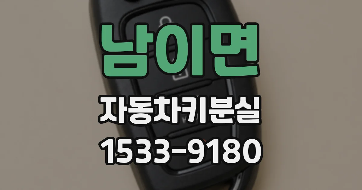 남이면 자동차키분실