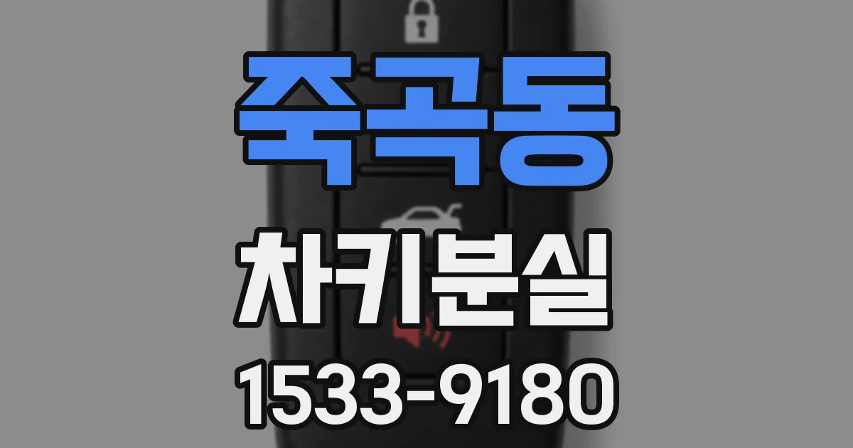 죽곡동 차키분실