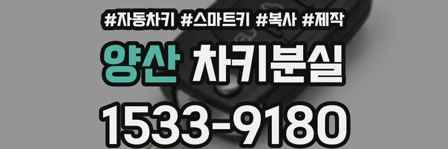 양산 차키분실
