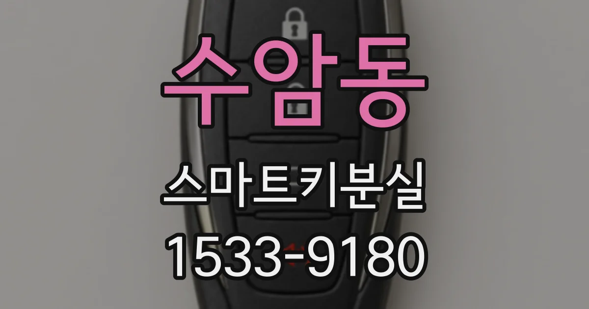 수암동 스마트키분실