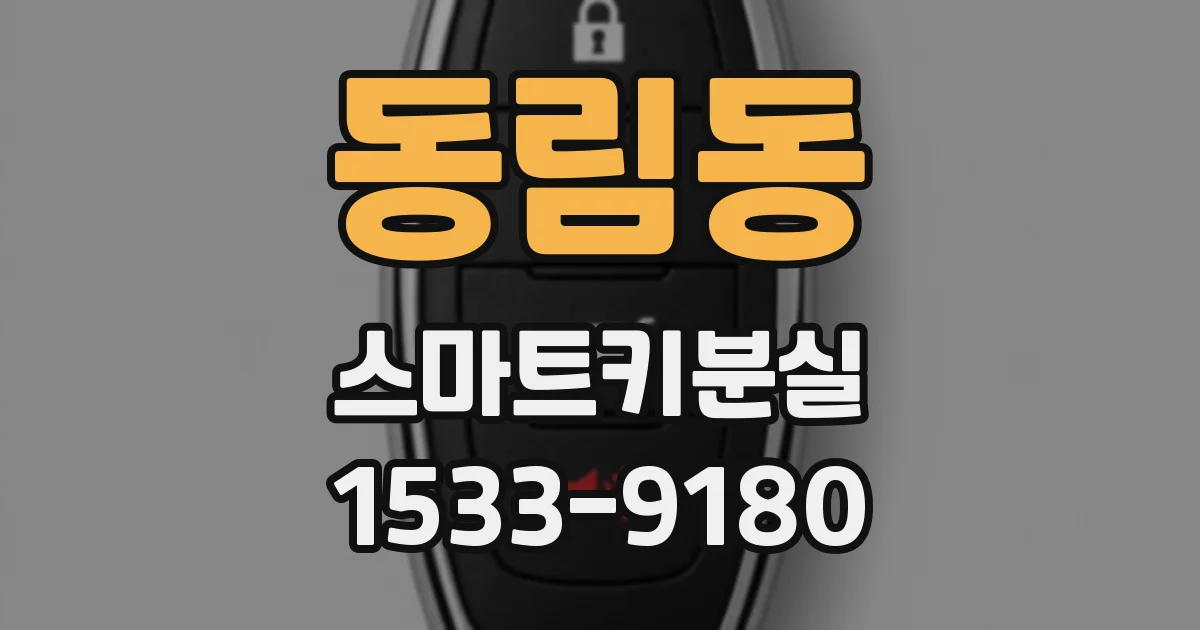 동림동 스마트키분실