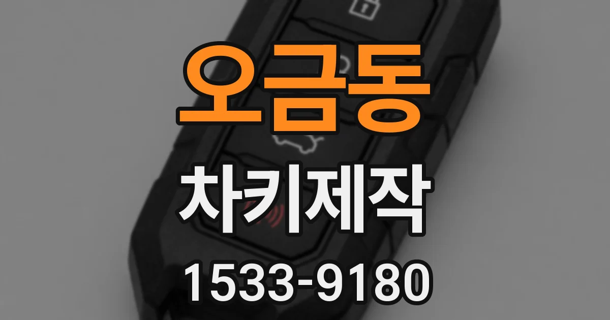 오금동 차키제작
