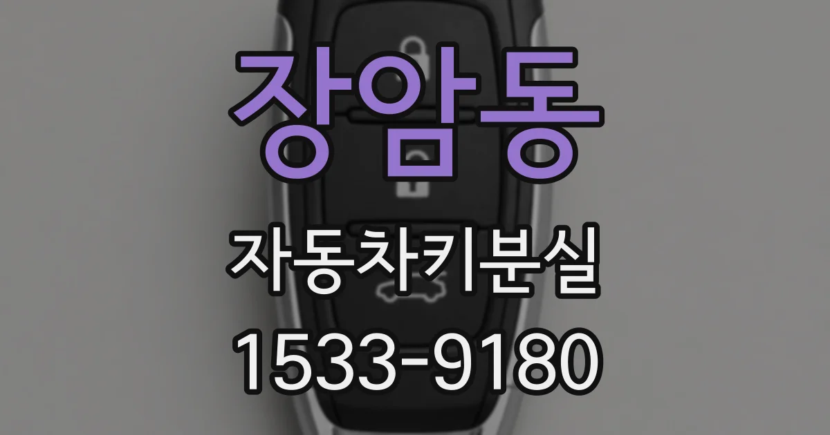 장암동 자동차키분실