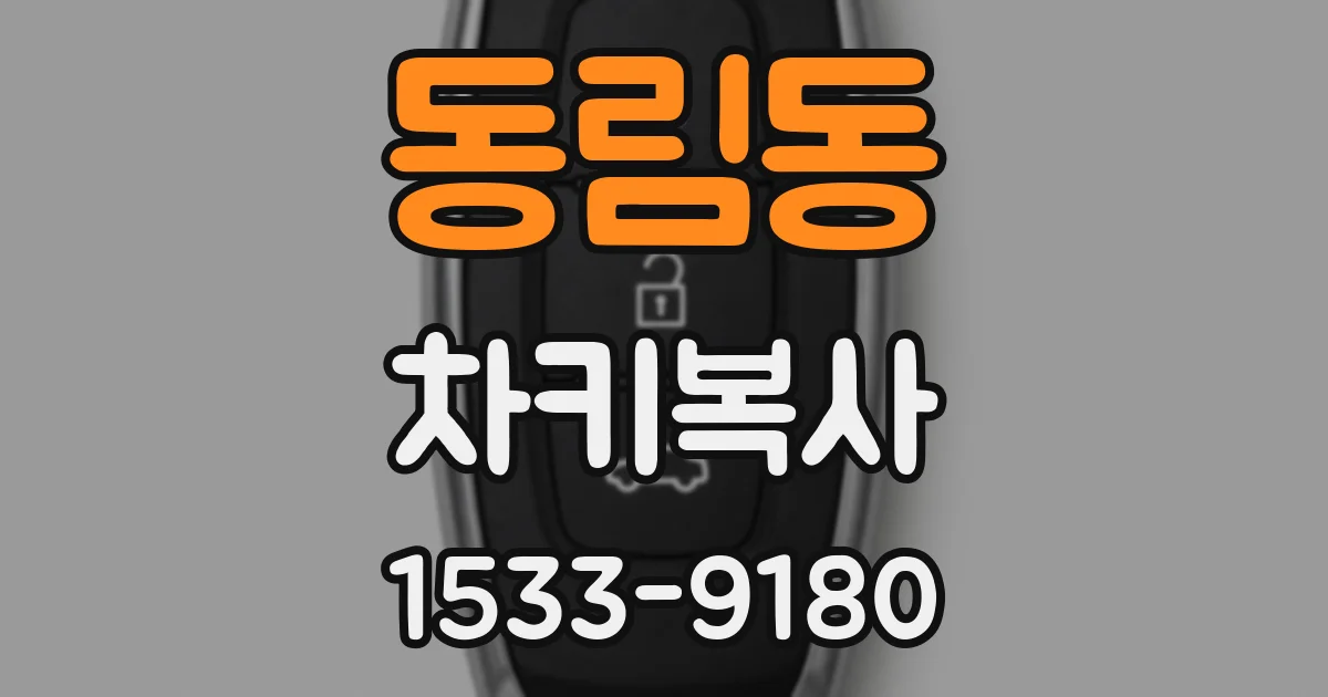 동림동 차키복사