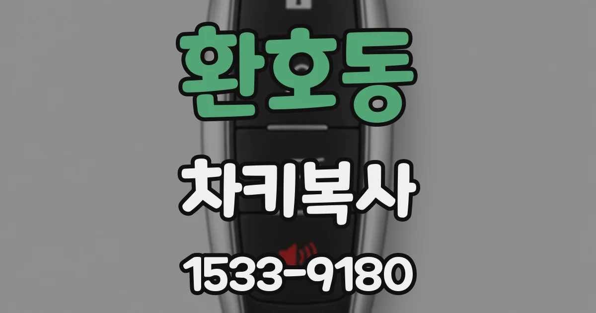 환호동 차키복사
