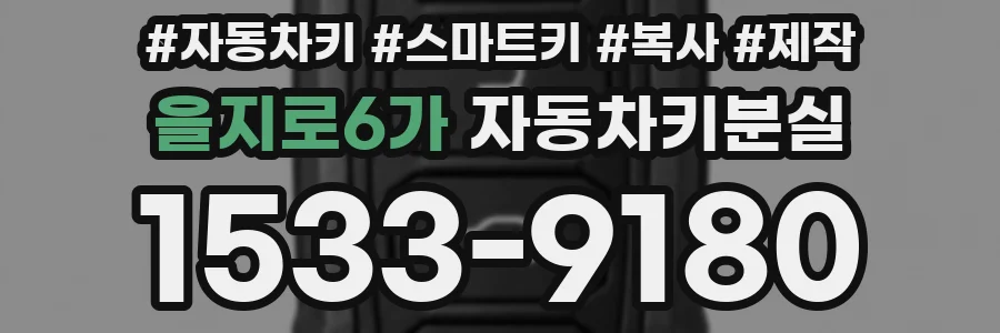 을지로6가 자동차키분실