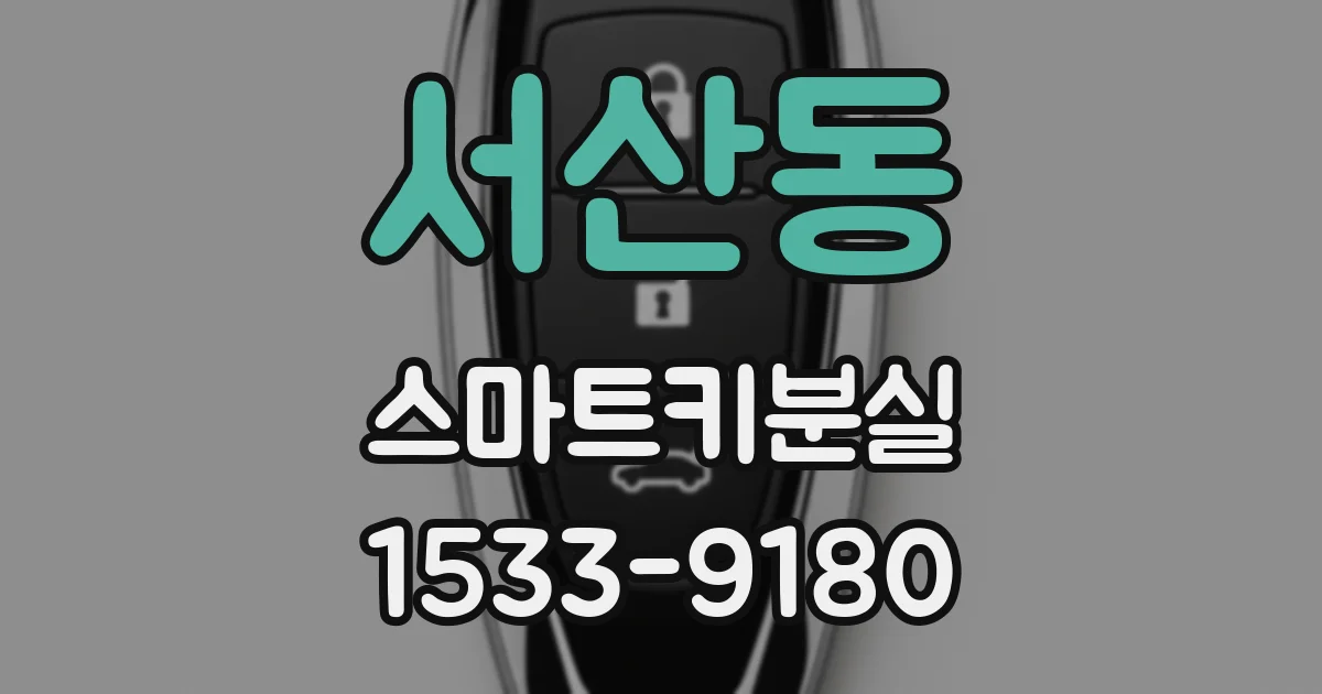 서산동 스마트키분실