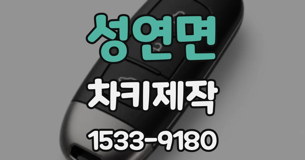 성연면 차키제작