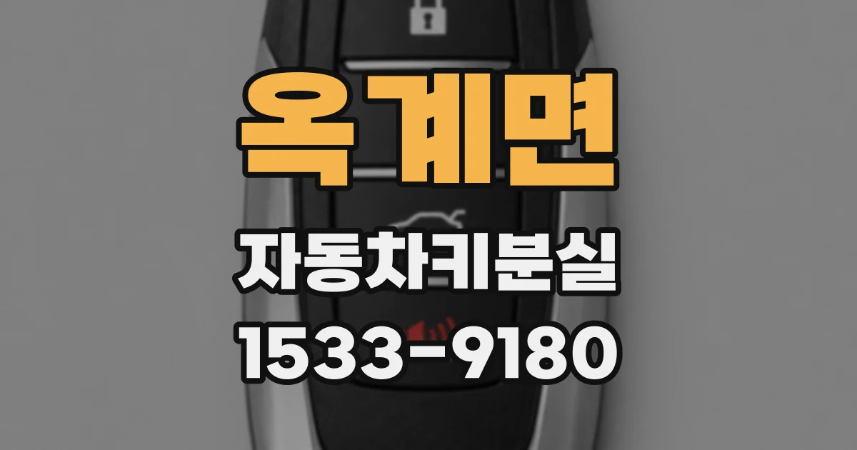 옥계면 자동차키분실