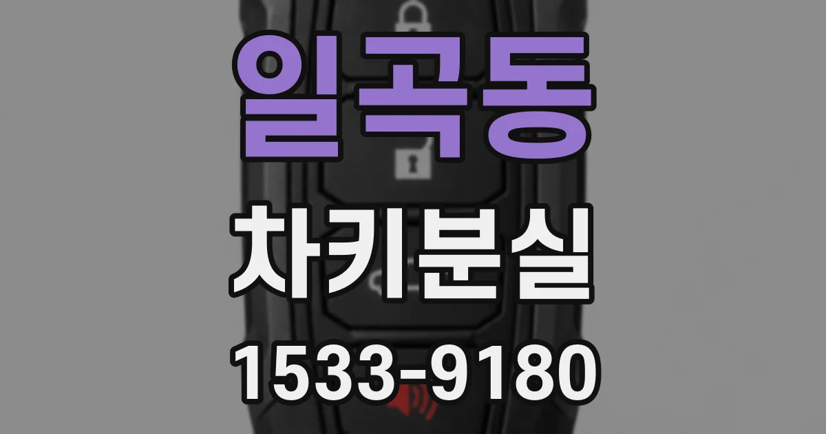 일곡동 차키분실