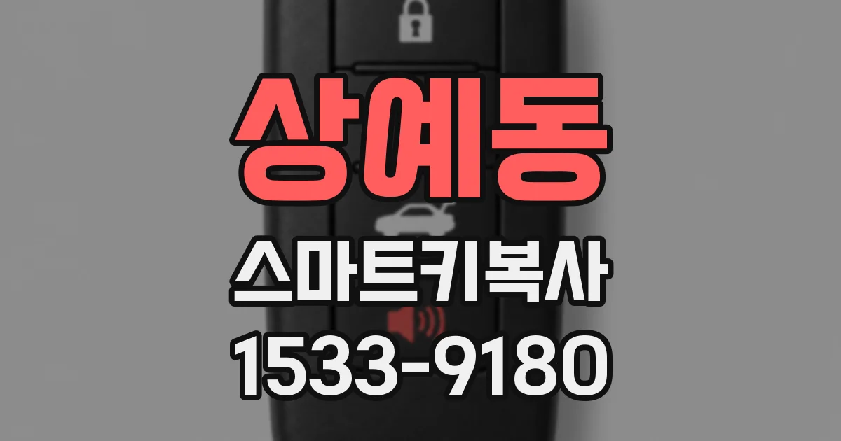 상예동 스마트키복사