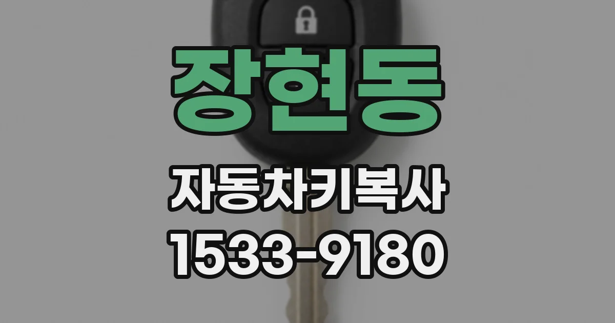 장현동 자동차키복사