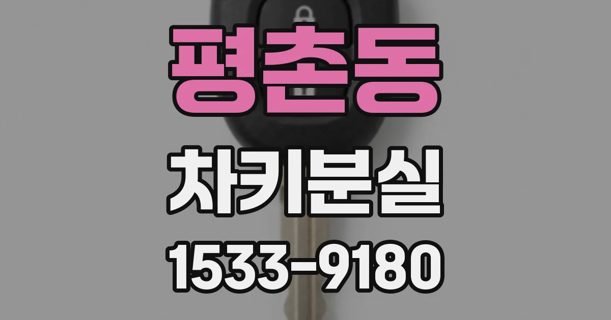 평촌동 차키분실