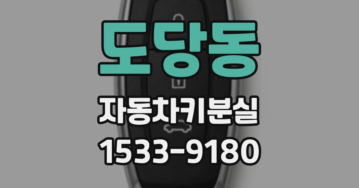 도당동 자동차키분실