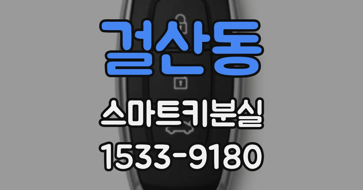 걸산동 스마트키분실