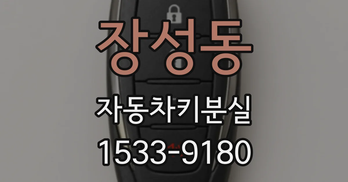 장성동 자동차키분실