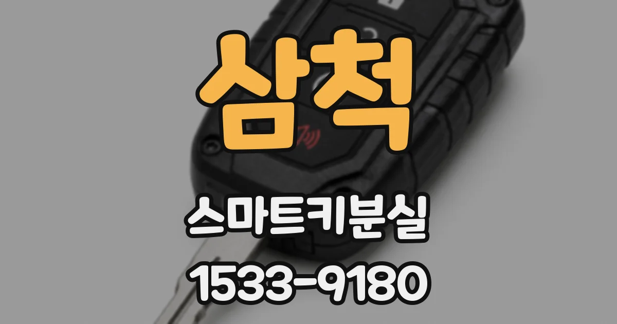 삼척 스마트키분실