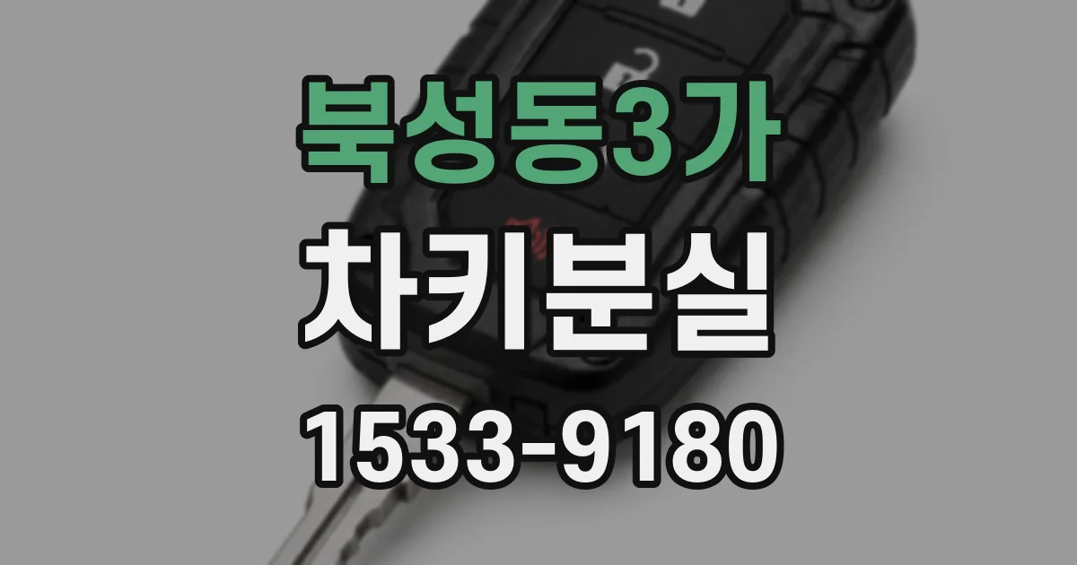 북성동3가 차키분실