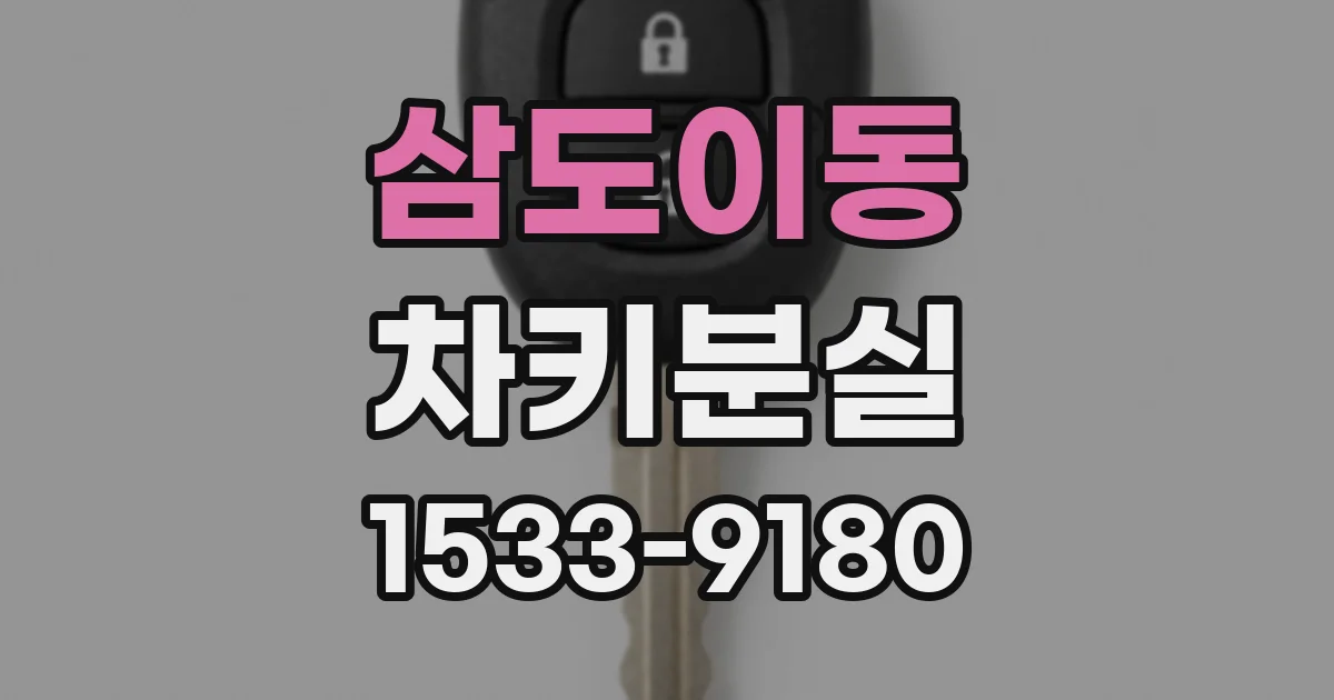 삼도이동 차키분실