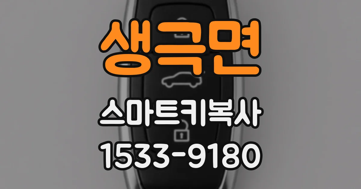 생극면 스마트키복사