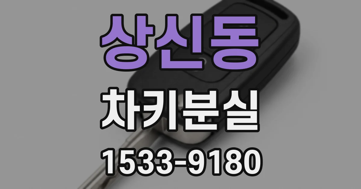 상신동 차키분실