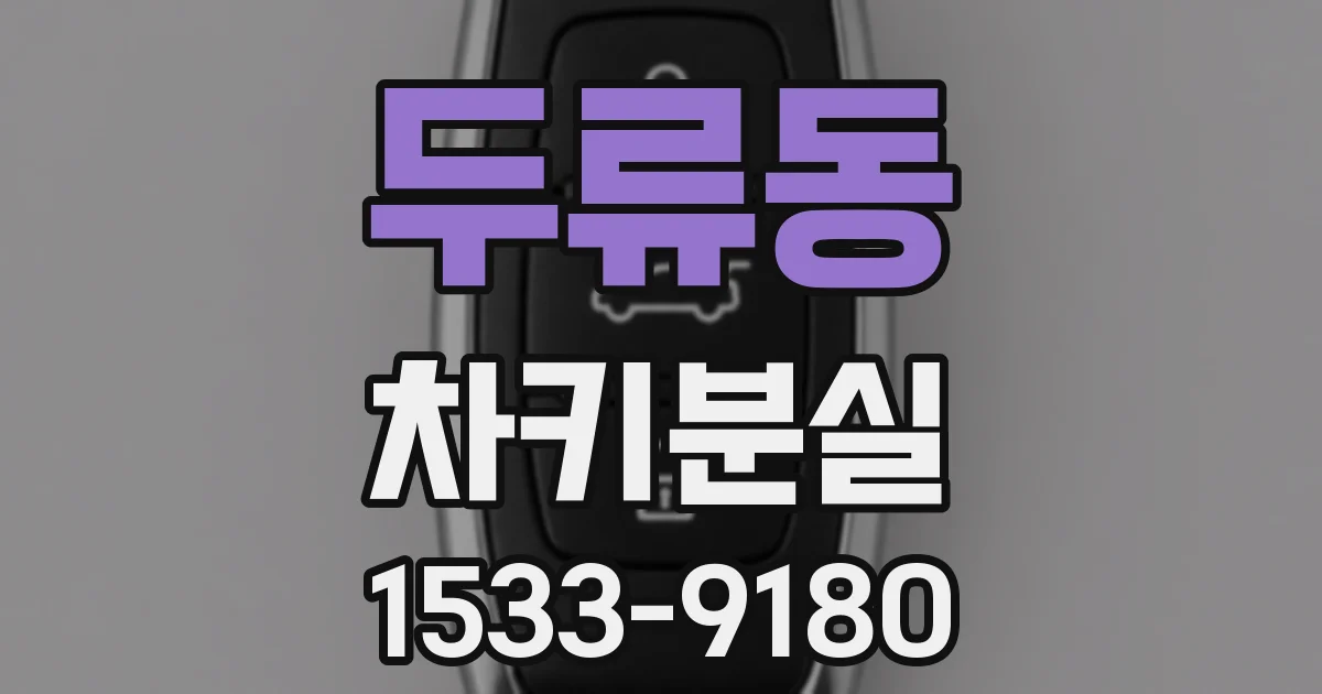 두류동 차키분실