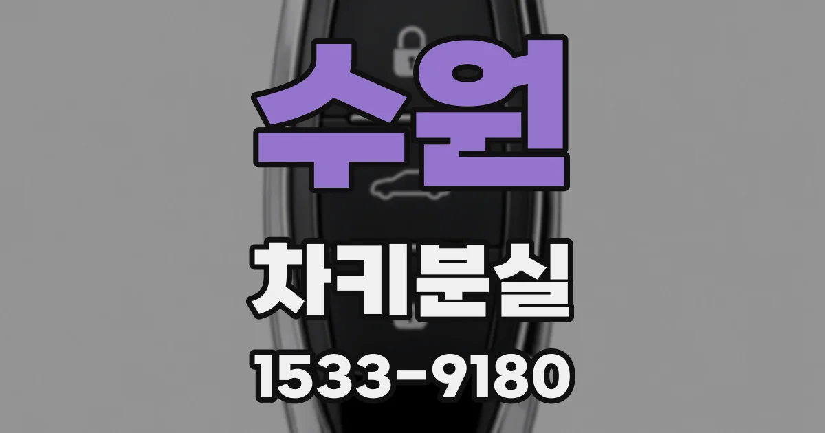 수원 차키분실