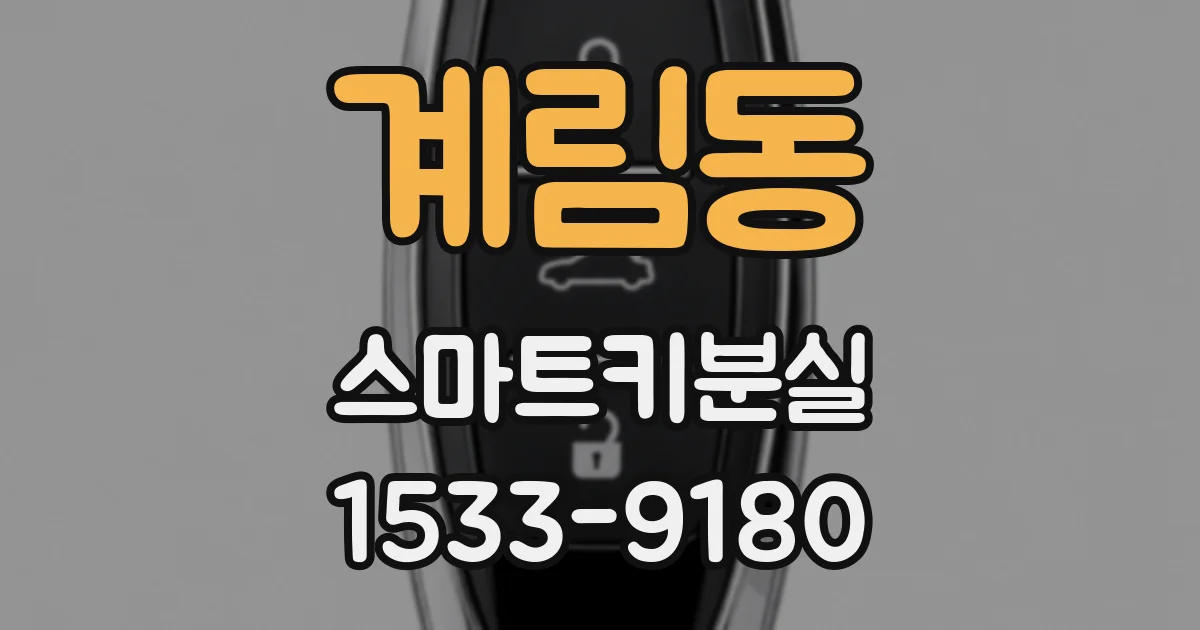 계림동 스마트키분실