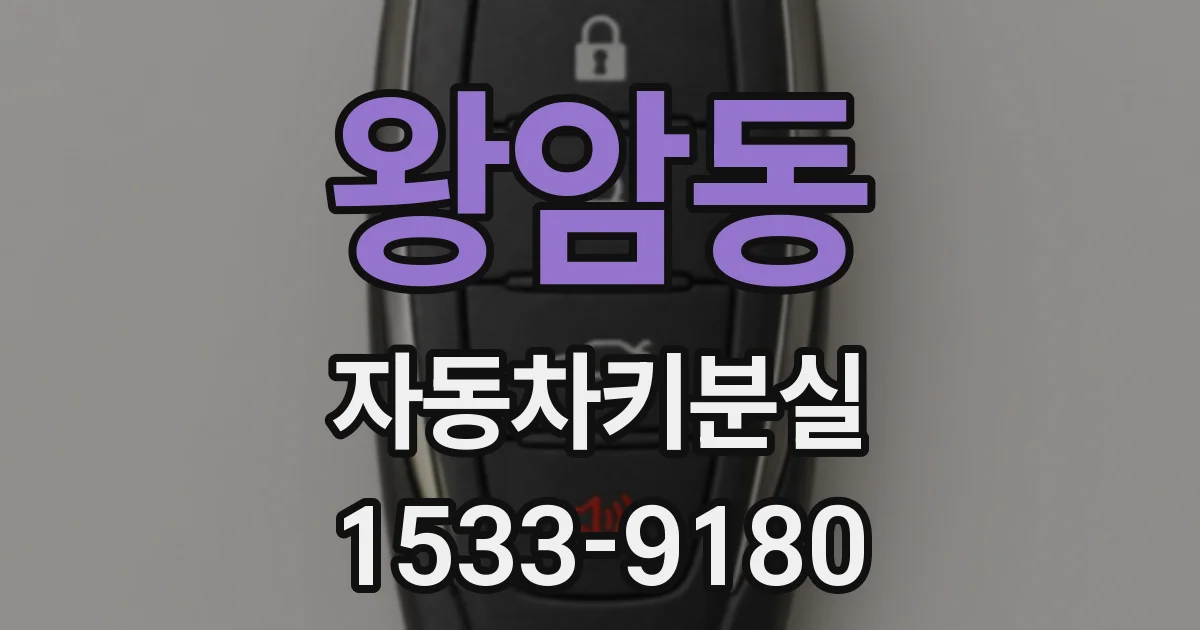 왕암동 자동차키분실